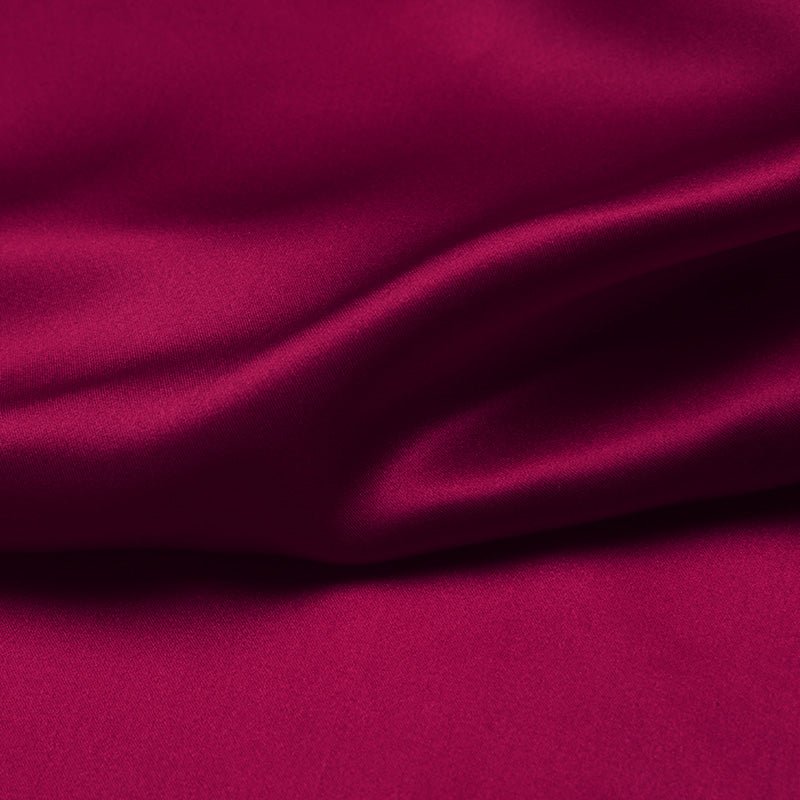 Raspberry 100% Pure Mulberry Silk Fabric 19mm 44" Width Pre - Cut Silk Fabric - NOCHKA

