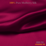 Raspberry 100% Pure Mulberry Silk Fabric 19mm Cut - to - Size Silk Fabric - NOCHKA
