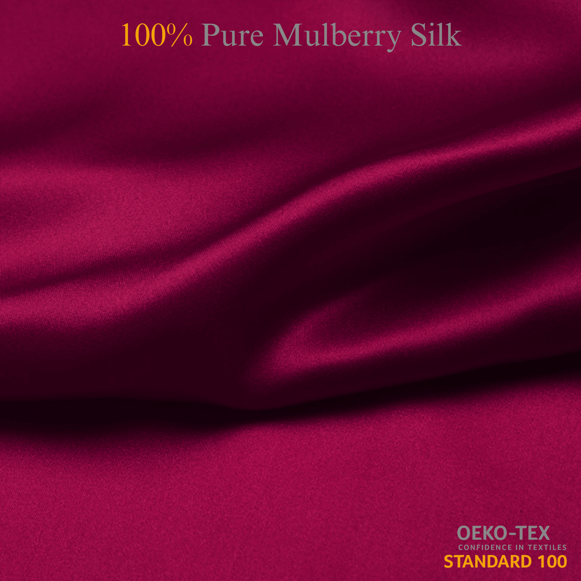 Raspberry 100% Pure Mulberry Silk Fabric 19mm Cut - to - Size Silk Fabric - NOCHKA
