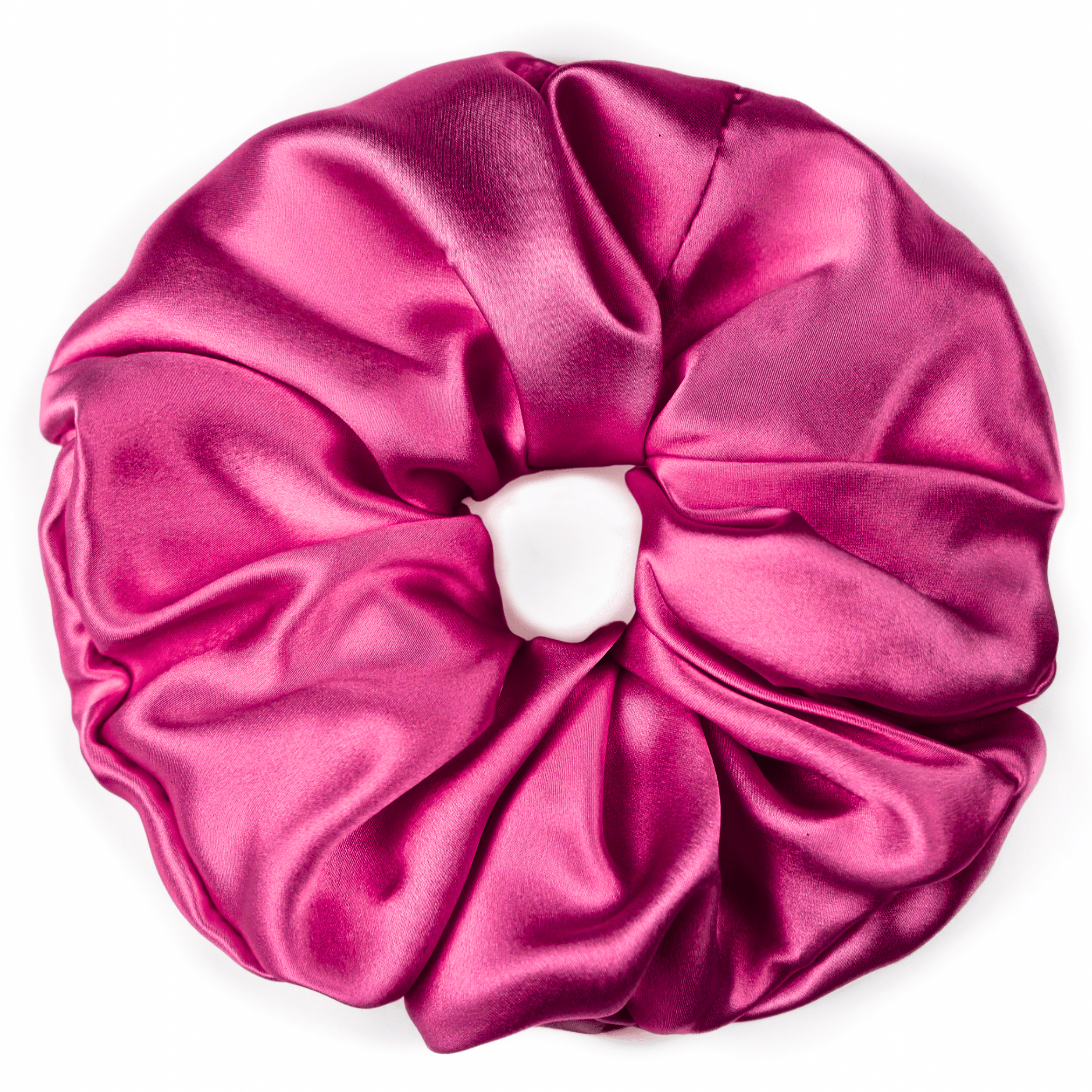 Raspberry Jumbo Scrunchie – 100% Pure Mulberry Silk, Perfect for All Hair Types - NOCHKA
