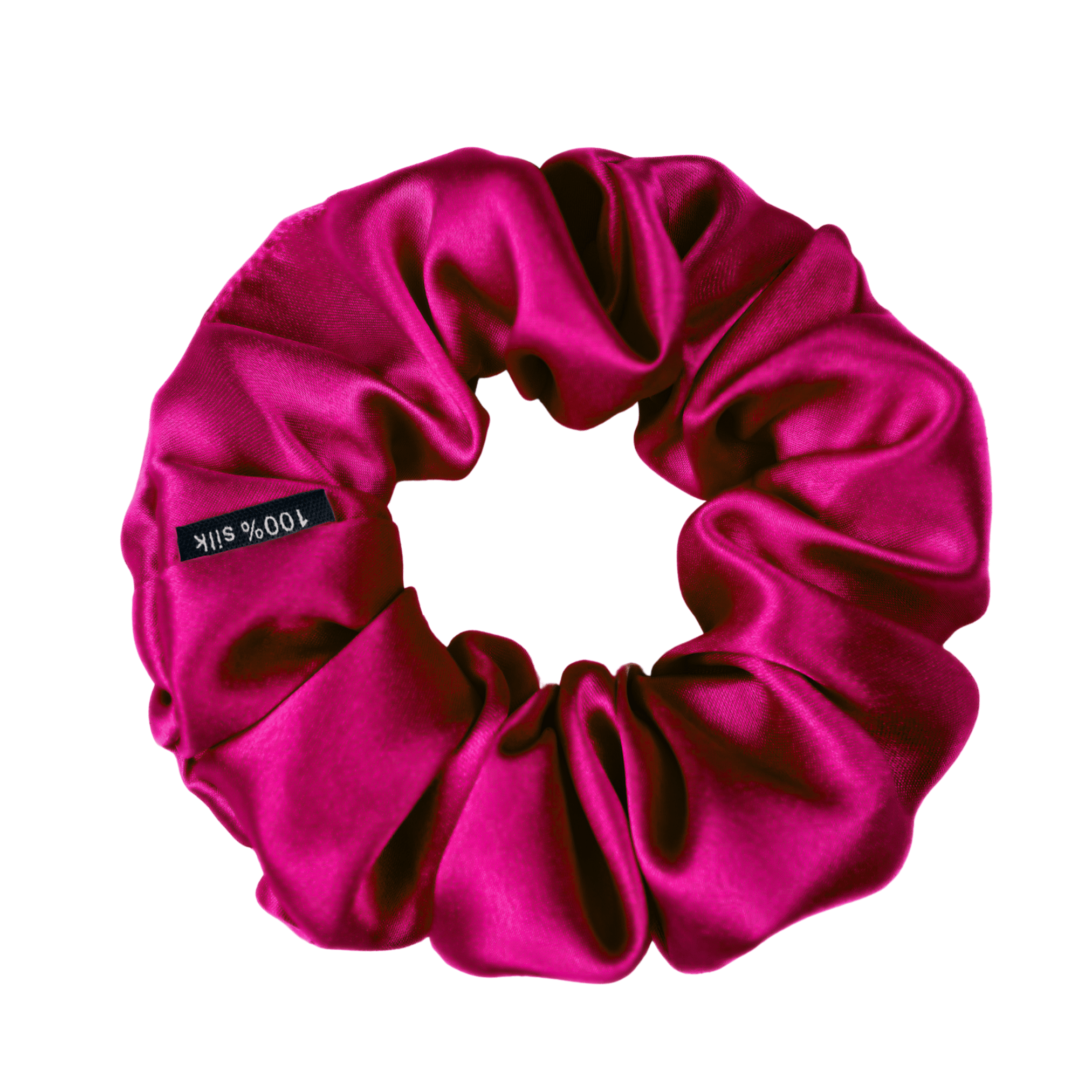 Raspberry Skinny Scrunchie – 100% Pure Mulberry Silk, Perfect for All Hair Types - NOCHKA
