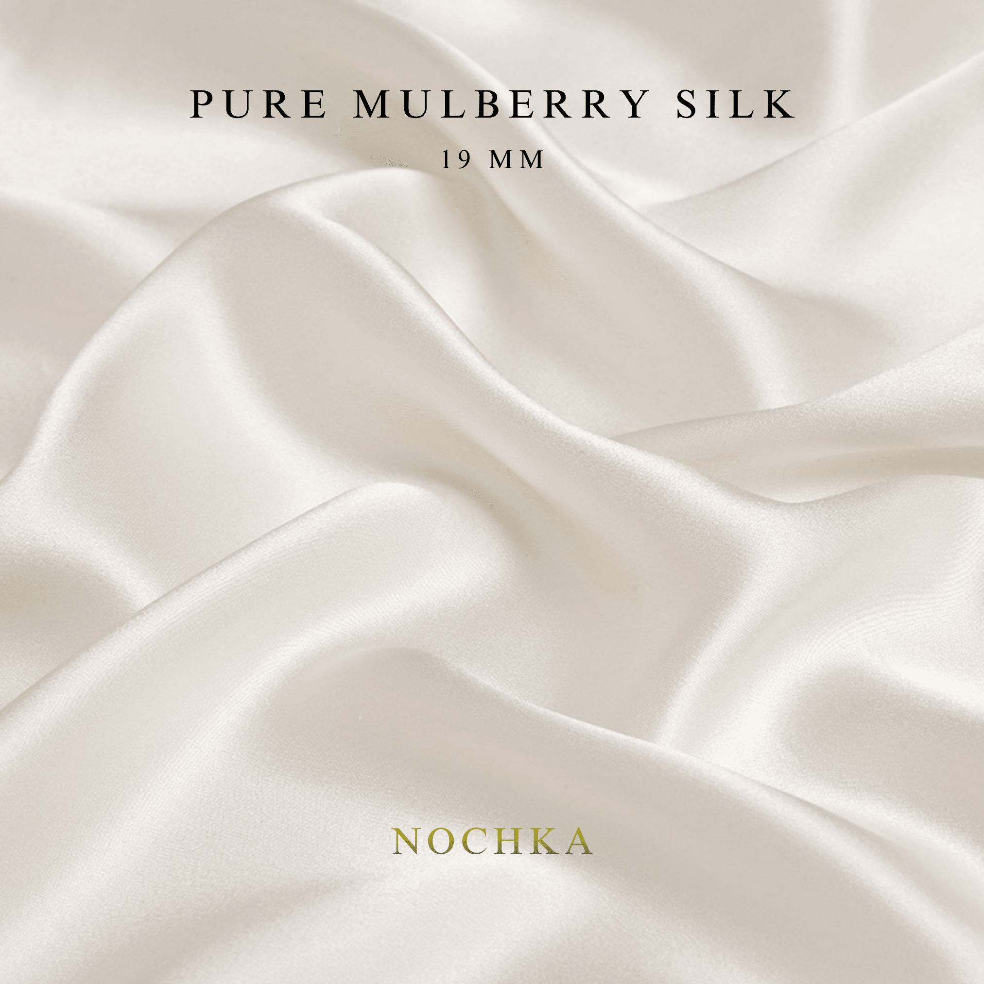 Raw 100% Pure Mulberry Silk Fabric 19mm Cut - to - Size Silk Fabric - NOCHKA
