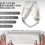 Raw Pure Silk Headband - NOCHKA
