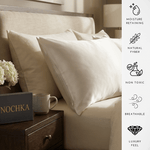 RAW (Undyed) 100% Pure Mulberry Silk Pillowcase 30 MOMME - Zipper - NOCHKA
