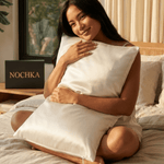 RAW (Undyed) 100% Pure Mulberry Silk Pillowcase 30 MOMME - Zipper - NOCHKA
