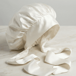 Raw (Undyed) Reversible Bonnet with Ties - NOCHKA
