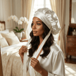 Raw (Undyed) Reversible Bonnet with Ties - NOCHKA
