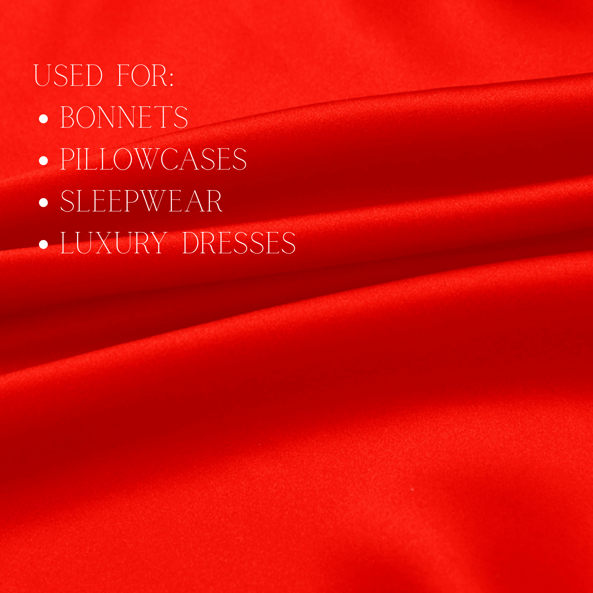 Red 100% Pure Mulberry Silk Fabric 19mm Cut - to - Size Silk Fabric - NOCHKA
