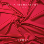 Red & Black Pure Mulberry Silk Bonnet – Reversible & Durable - NOCHKA
