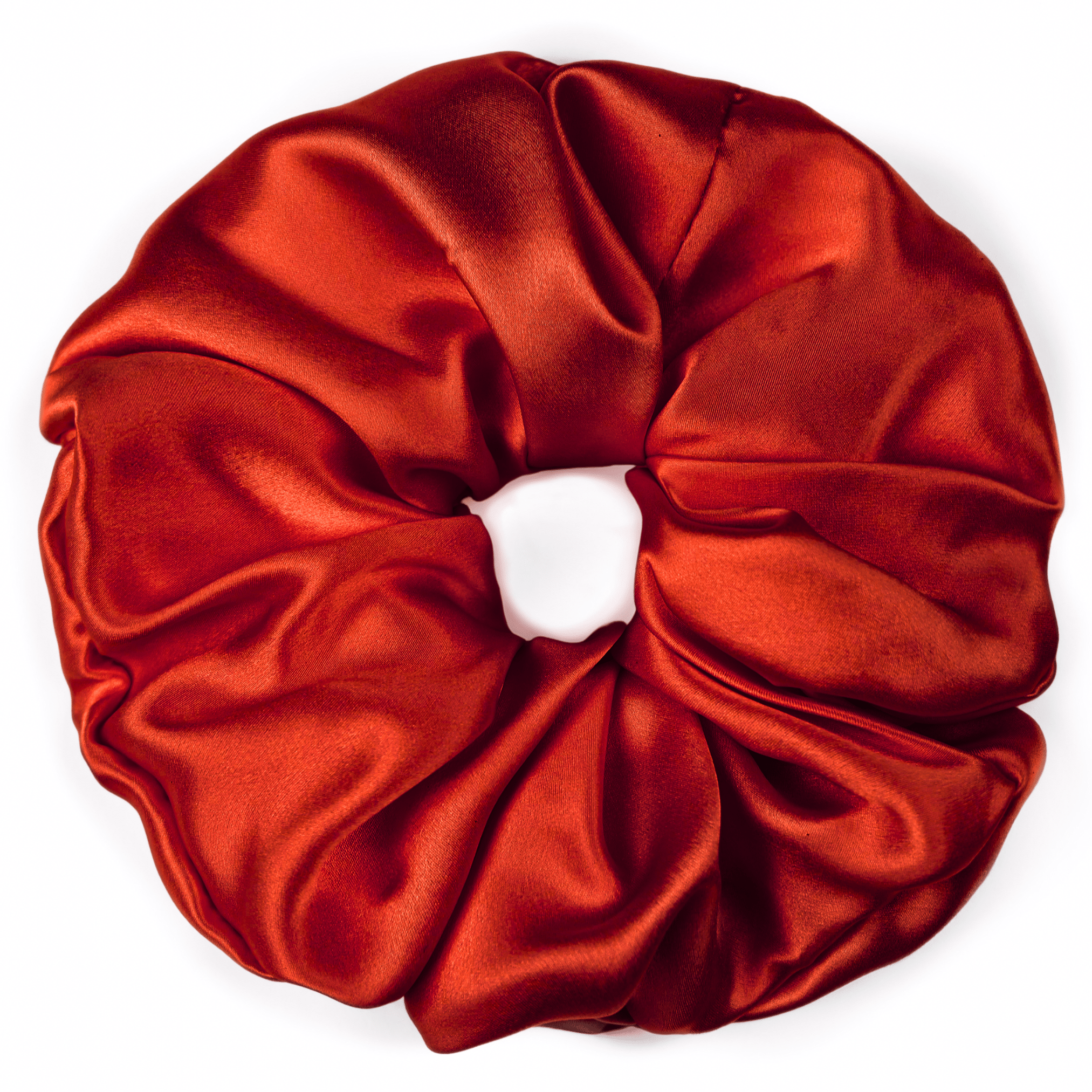 Red Jumbo Scrunchie – 100% Pure Mulberry Silk, Perfect for All Hair Types - NOCHKA
