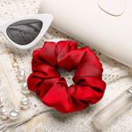 Red Regular Scrunchie – 100% Pure Mulberry Silk, Perfect for All Hair Types - NOCHKA
