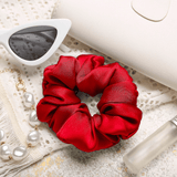Red Regular Scrunchie – 100% Pure Mulberry Silk, Perfect for All Hair Types - NOCHKA
