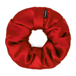 Red Regular Scrunchie – 100% Pure Mulberry Silk, Perfect for All Hair Types - NOCHKA
