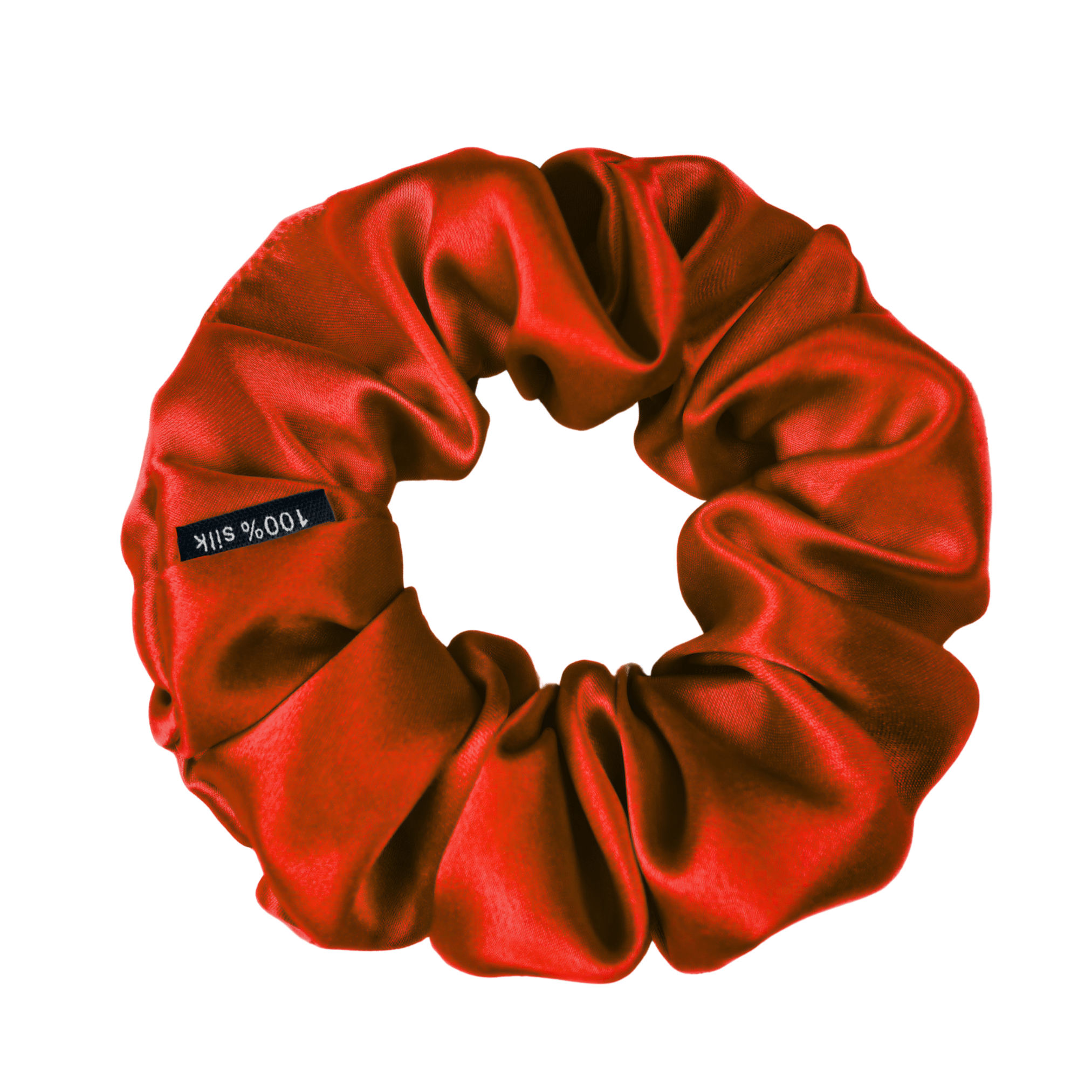 Red Skinny Scrunchie – 100% Pure Mulberry Silk, Perfect for All Hair Types - NOCHKA
