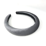 Retro Gray Floral Padded Headband by NOCHKA - NOCHKA
