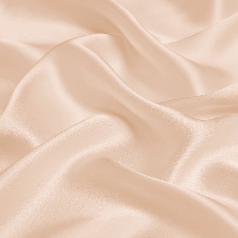 Rose Dust Color 100% Pure Mulberry Silk Fabric 19mm 44" Width Pre - Cut Silk Fabric - NOCHKA
