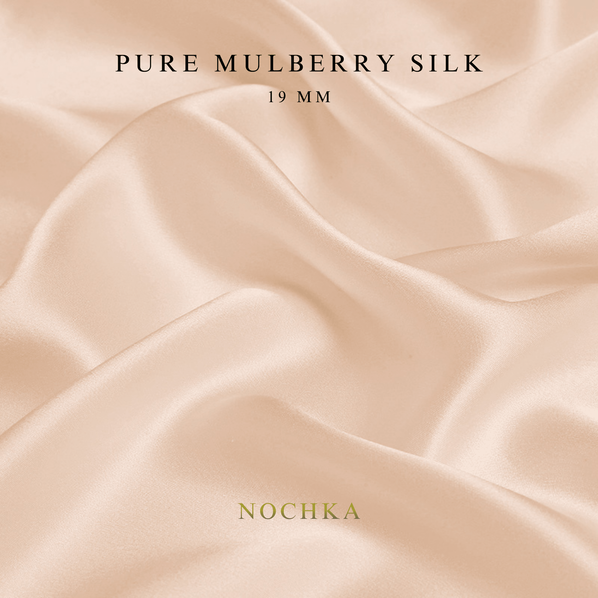 Rose Dust Color 100% Pure Mulberry Silk Fabric 19mm Cut - to - Size Silk Fabric - NOCHKA
