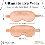 Rose Gold Pure Silk Sleep Mask Set - NOCHKA

