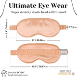 Rose Gold Pure Silk Sleep Mask Set - NOCHKA
