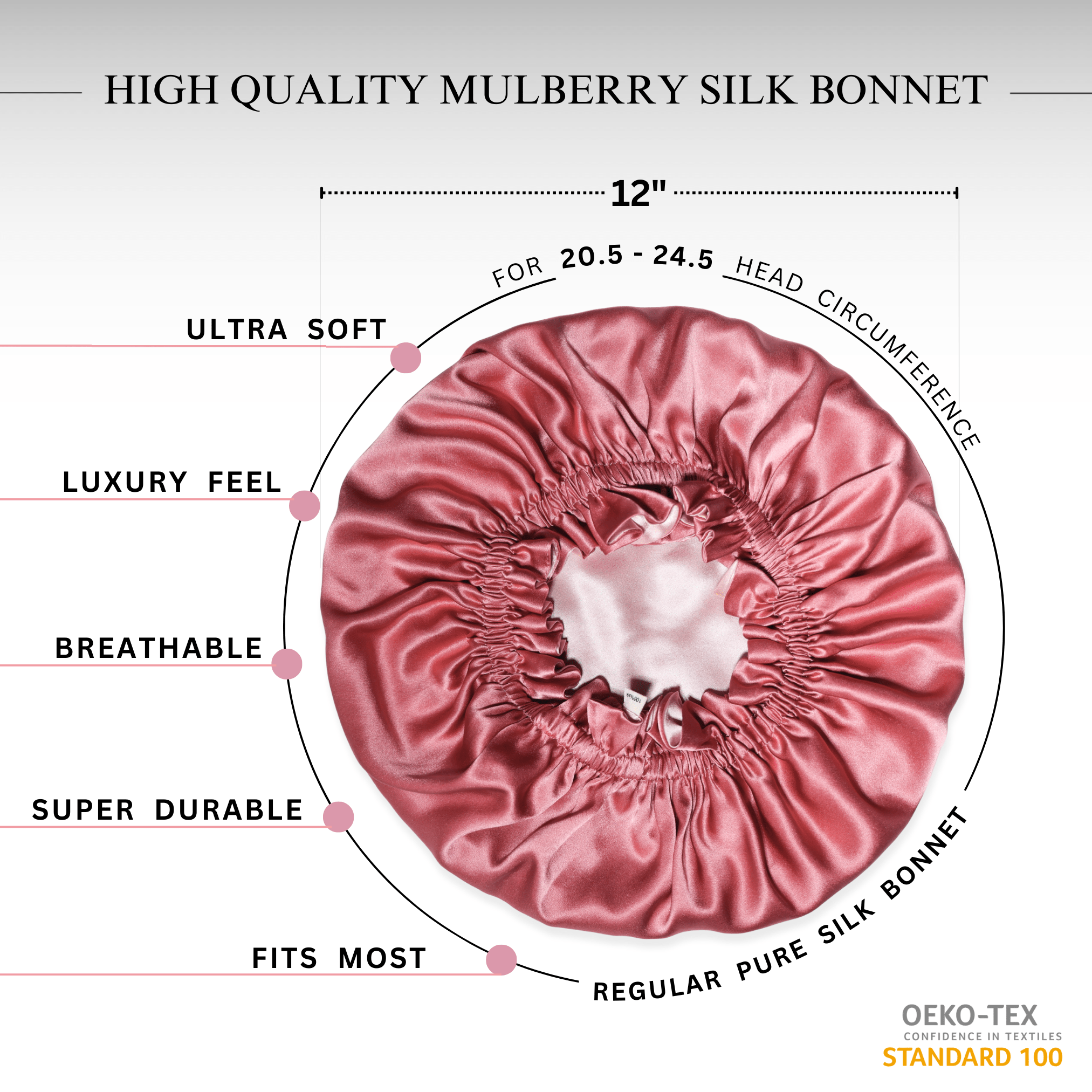 Rose Gold Reversible Bonnet - NOCHKA
