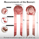 Rose Gold Reversible Bonnet with Ties - NOCHKA

