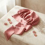 Rose Gold Reversible Bonnet with Ties - NOCHKA
