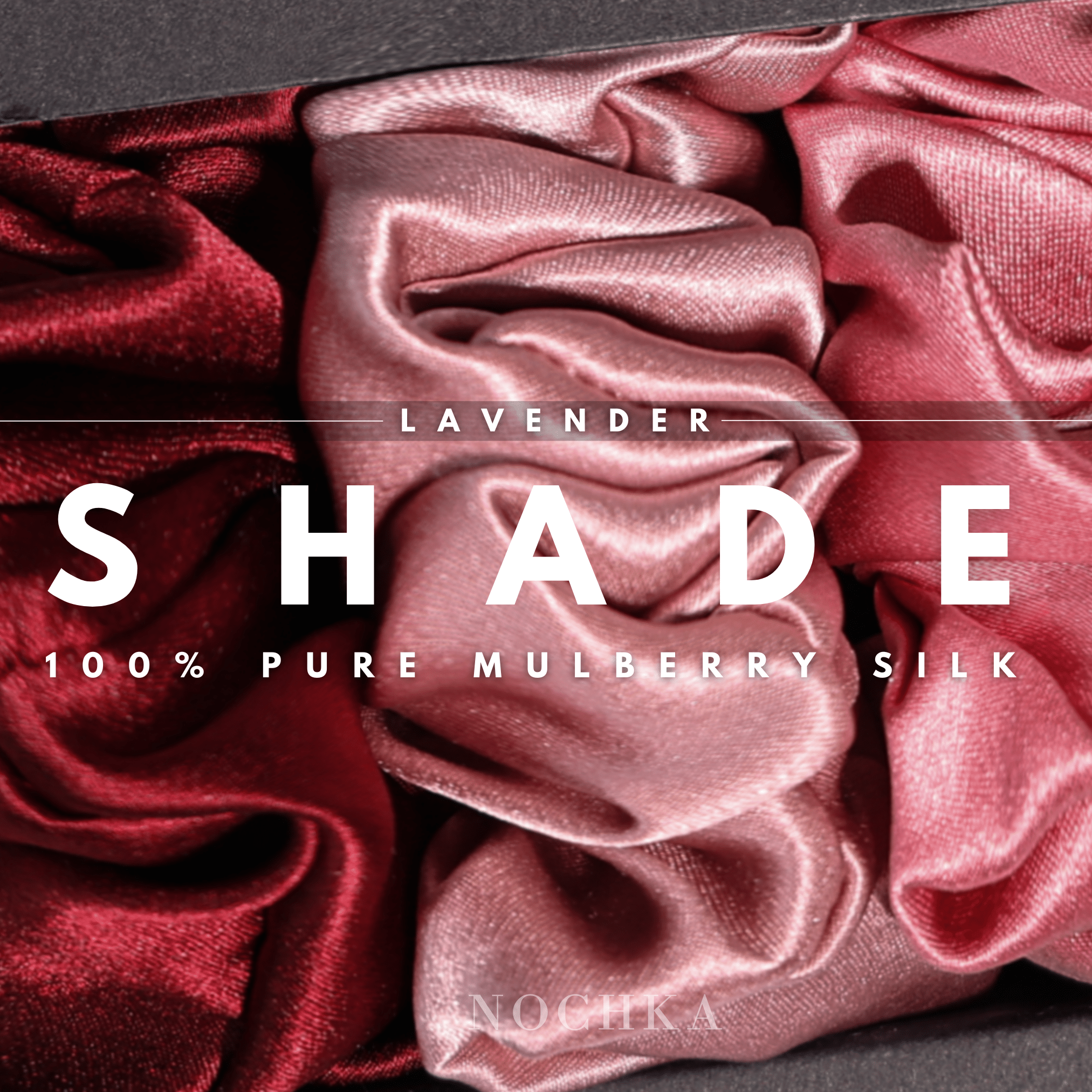 Rose Shades of 3 Skinny Mulberry Silk Scrunchies | 100% Silk - NOCHKA
