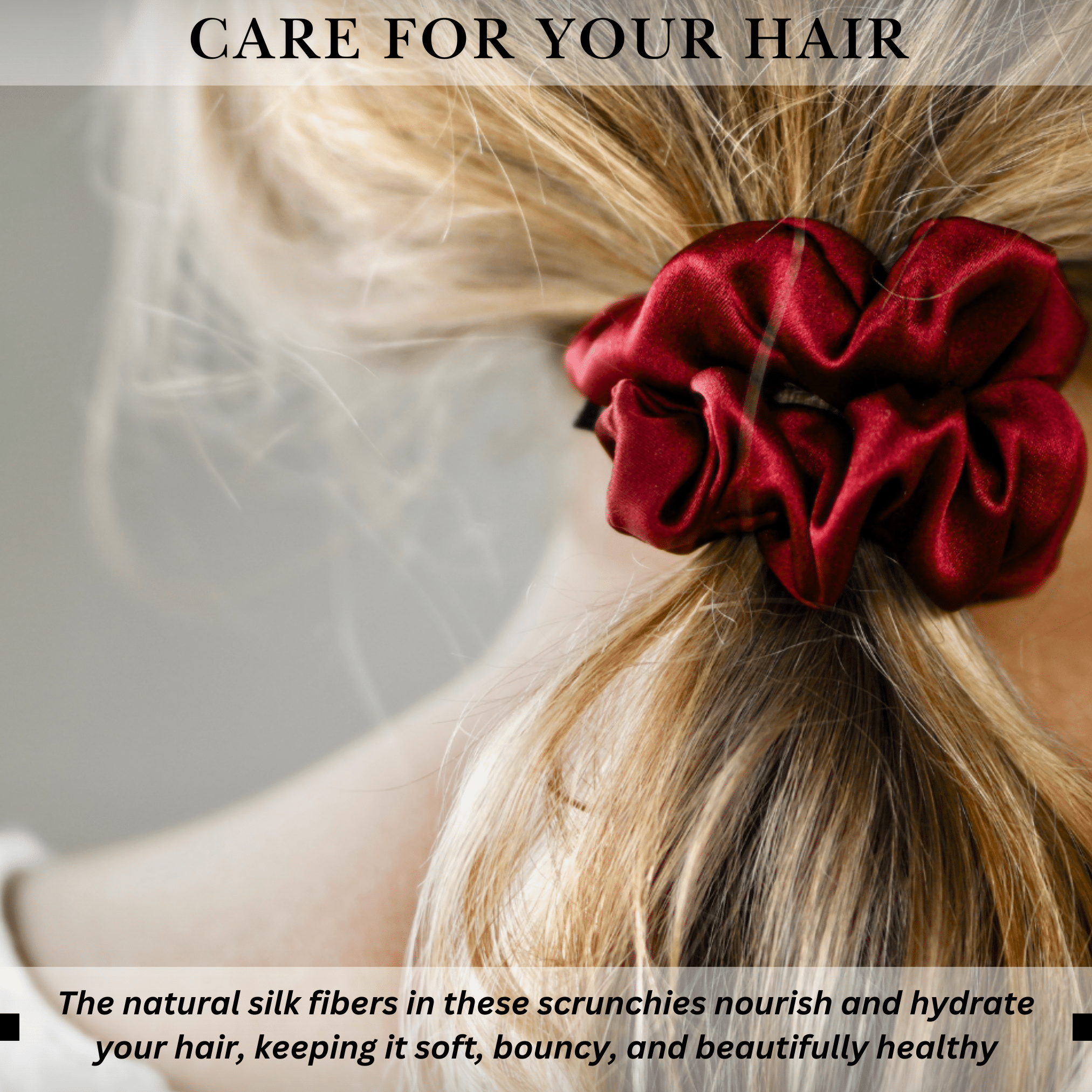 Rose Shades of 3 Skinny Mulberry Silk Scrunchies | 100% Silk - NOCHKA
