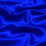 Royal Blue 100% Pure Mulberry Silk Fabric 19mm 44" Width Pre - Cut Silk Fabric - NOCHKA
