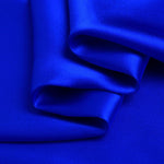 Royal Blue 100% Pure Mulberry Silk Fabric 19mm 44" Width Pre - Cut Silk Fabric - NOCHKA
