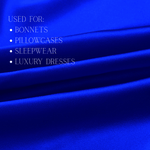 Royal Blue 100% Pure Mulberry Silk Fabric 19mm Cut - to - Size Silk Fabric - NOCHKA
