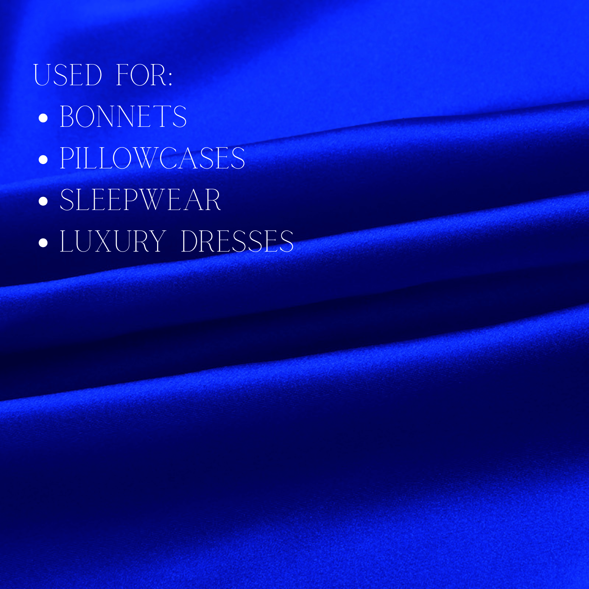 Royal Blue 100% Pure Mulberry Silk Fabric 19mm Cut - to - Size Silk Fabric - NOCHKA
