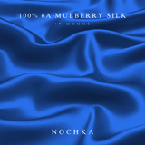 Royal Blue & Black Pure Mulberry Silk Bonnet – Reversible & Durable - NOCHKA
