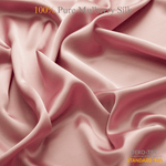 Rusty Rose 100% Pure Mulberry Silk Fabric 19mm Cut - to - Size Silk Fabric - NOCHKA
