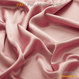 Rusty Rose 100% Pure Mulberry Silk Fabric 19mm Cut - to - Size Silk Fabric - NOCHKA
