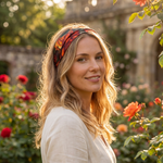 Rusty Rose Pure Silk Headband - NOCHKA
