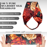 Rusty Rose Pure Silk Headband - NOCHKA
