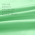 Sage 100% Pure Mulberry Silk Fabric 19mm Cut - to - Size Silk Fabric - NOCHKA
