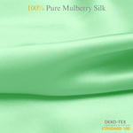 Sage 100% Pure Mulberry Silk Fabric 19mm Cut - to - Size Silk Fabric - NOCHKA
