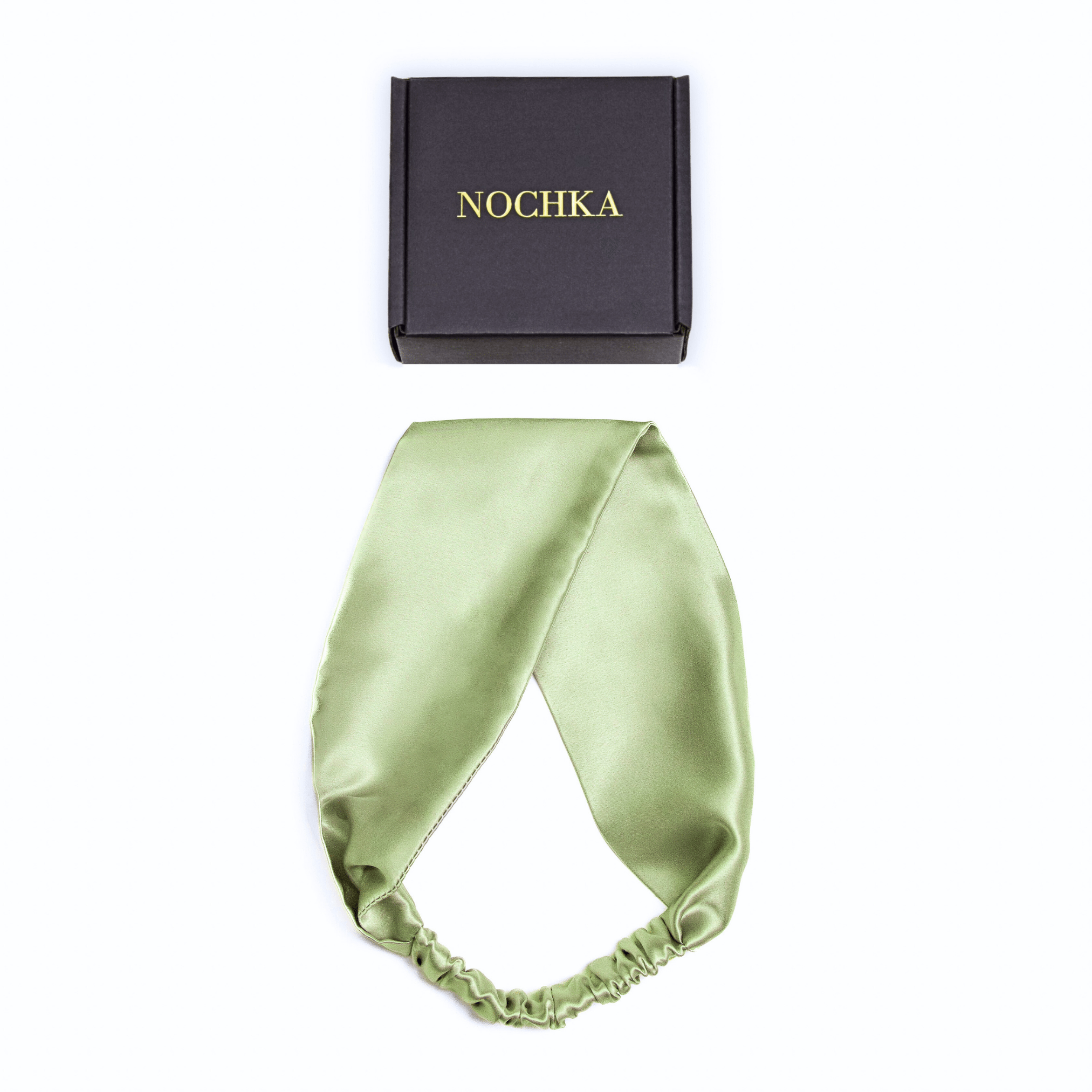 Sage Pure Silk Headband - NOCHKA
