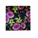 Wild Rose Mulbery Silk Square Scarf
