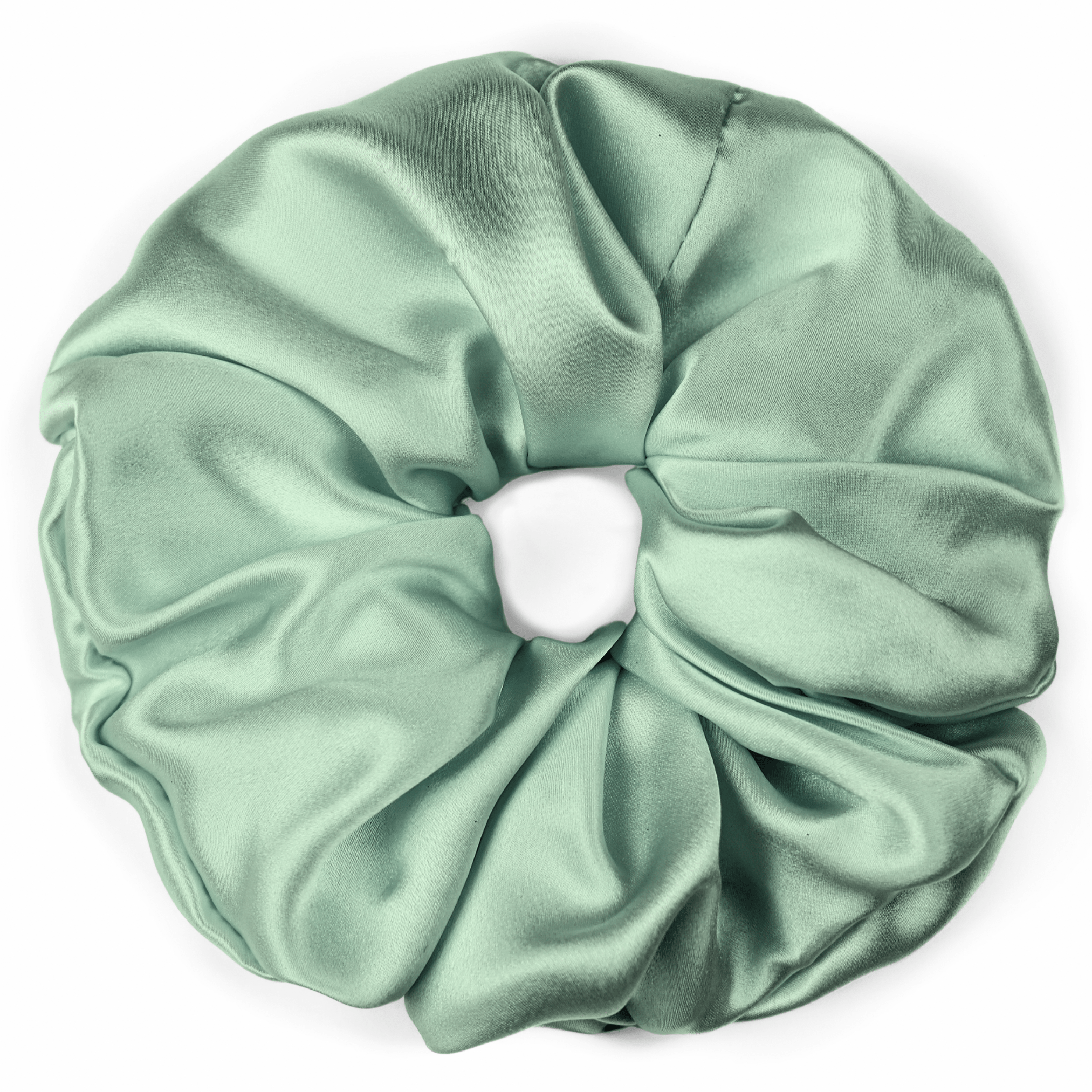 Seagrass Jumbo Scrunchie – 100% Pure Mulberry Silk, Perfect for All Hair Types - NOCHKA
