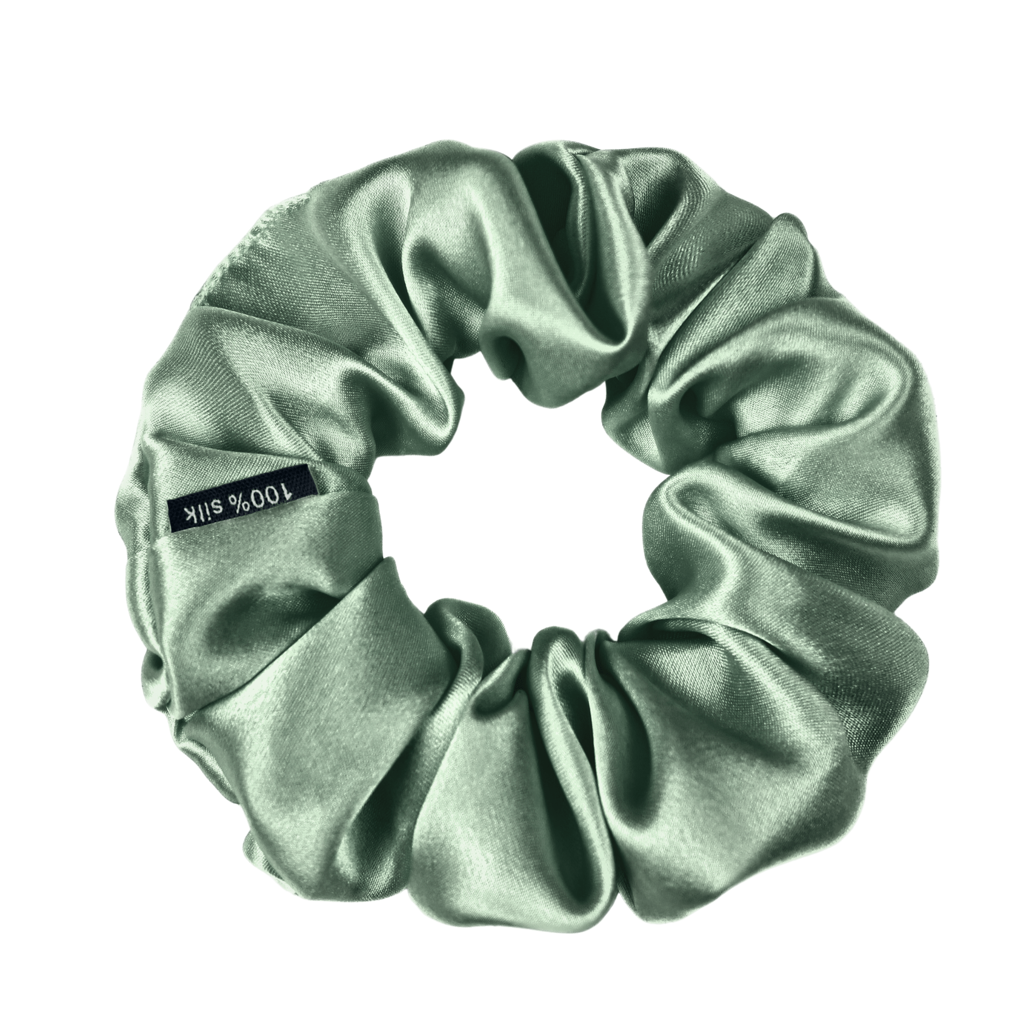 Seagrass Skinny Scrunchie – 100% Pure Mulberry Silk, Perfect for All Hair Types - NOCHKA

