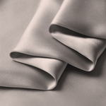 Silver 100% Pure Mulberry Silk Fabric 19mm Cut - to - Size Silk Fabric - NOCHKA
