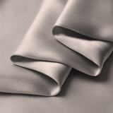 Silver 100% Pure Mulberry Silk Fabric 19mm Cut - to - Size Silk Fabric - NOCHKA
