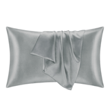 Silver 100% Pure Mulberry Silk Pillowcase - Envelope - NOCHKA
