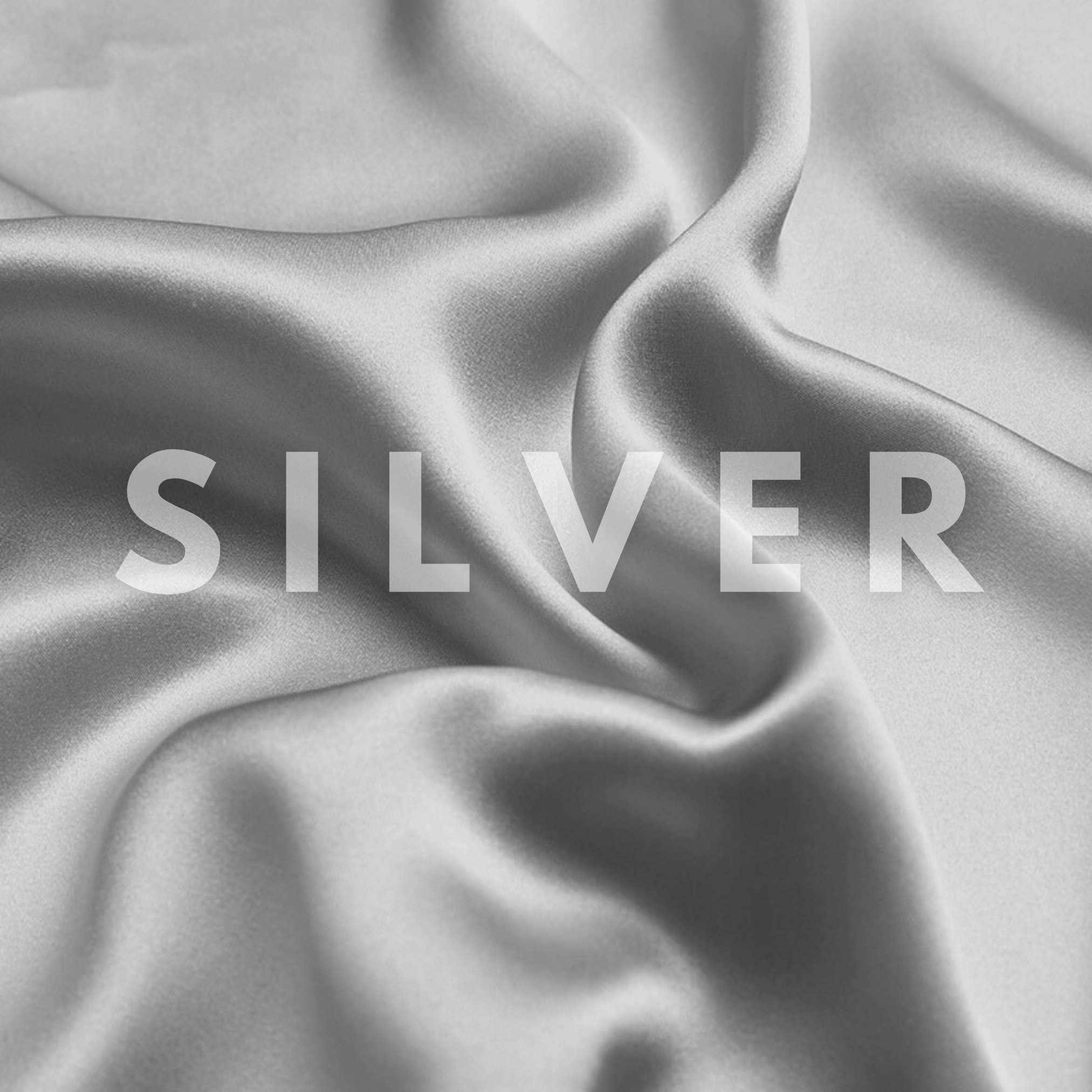 Silver Jumbo Scrunchie – 100% Pure Mulberry Silk, Perfect for All Hair Types - NOCHKA
