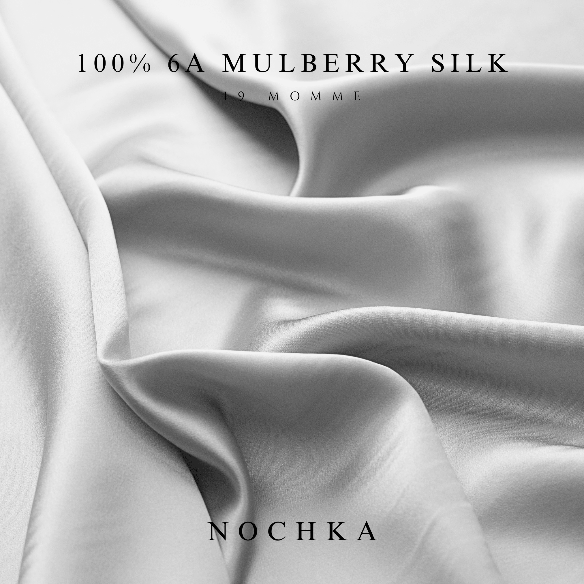 Silver Pure Silk Headband - NOCHKA

