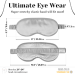 Silver Pure Silk Sleep Mask - NOCHKA
