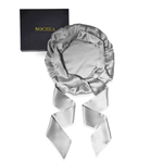 Silver Reversible Bonnet with Ties - NOCHKA
